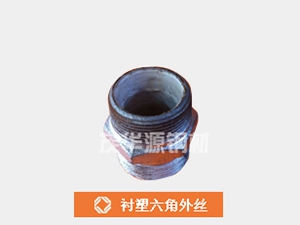 襯塑六角外絲